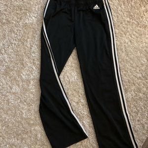 Adidas dry fit track pants black